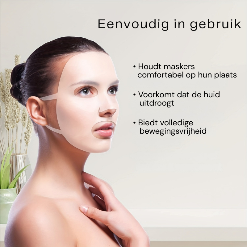 Pauline Siliconen Gezichtsmasker 1+1 Gratis