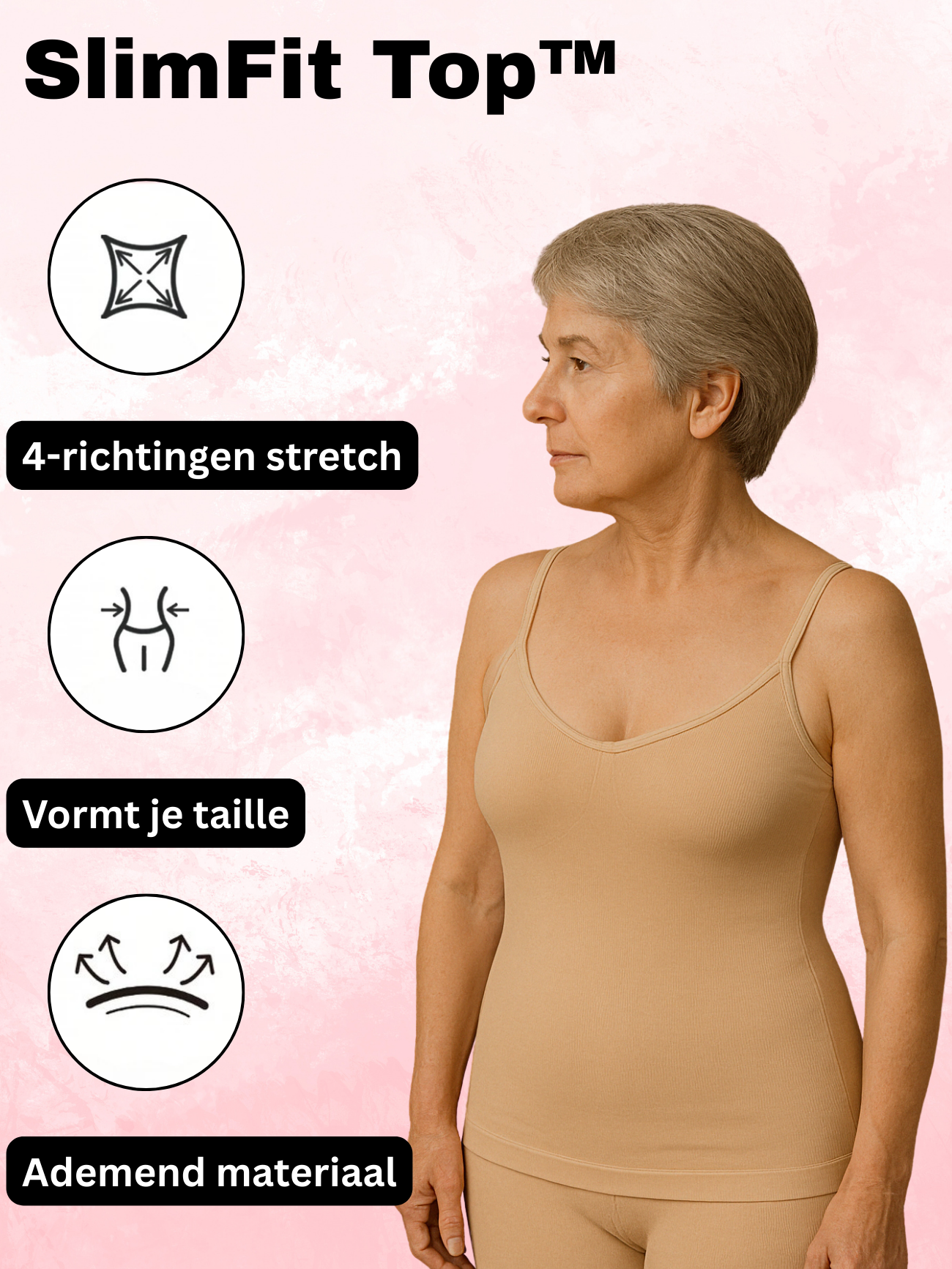 Isabelle SlimFit Top 1+1 Gratis